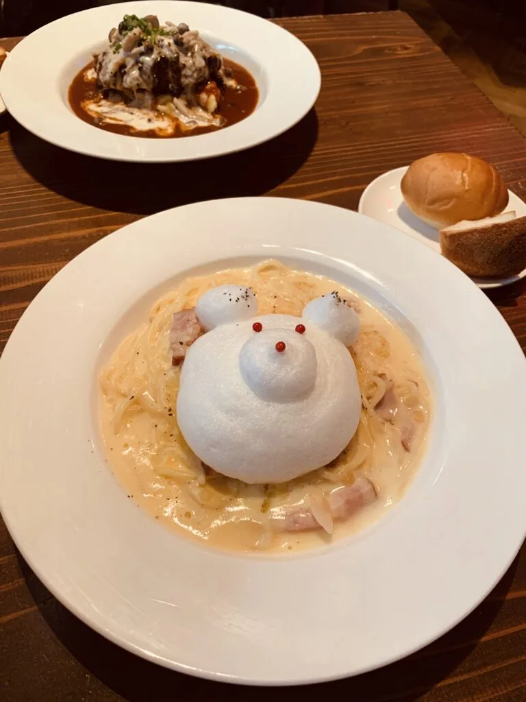 【ビストロ シロクマ】シロクマがとっても可愛いカルボナーラ🧸 3