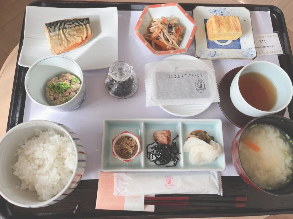 【井槌病院】無痛分娩  5日間入院中の食事記録😋💕 2